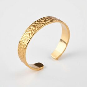 Greek Pattern Gold Bracelet