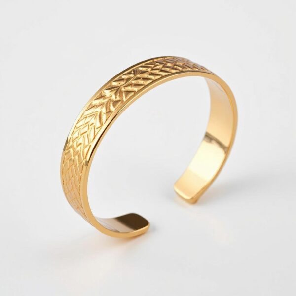 Greek Pattern Gold Bracelet