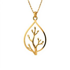 Kelp Organic Gold Pendant