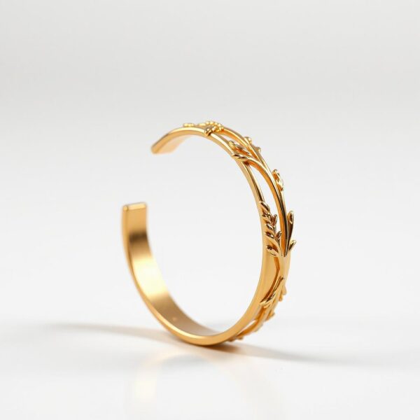 Floral Organic Gold Ring